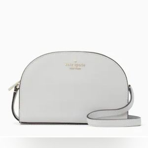 Kate Spade Perry Leather Dome Crossbody Stone Path
